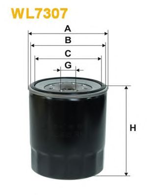 WIX FILTERS wl7307 -  Фильтр масляный двигателя
